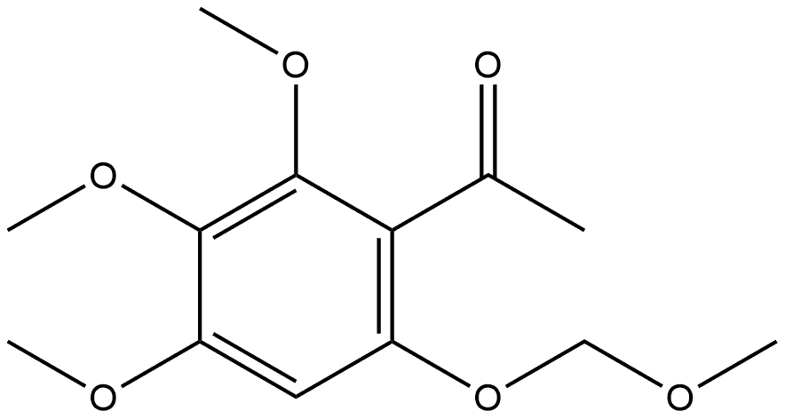 1-[2,3,4-Trimethoxy-6-(methoxymethoxy)phenyl]ethanone Structure
