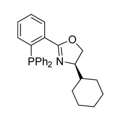 (R)-4-环己基-2-(2-(二苯基膦基)苯基)-4,5-二氢恶唑 结构式