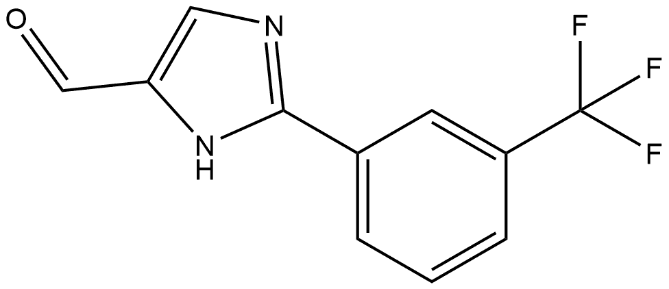 2-[3-(三氟甲基)苯基]-1H-咪唑-5-甲醛 结构式