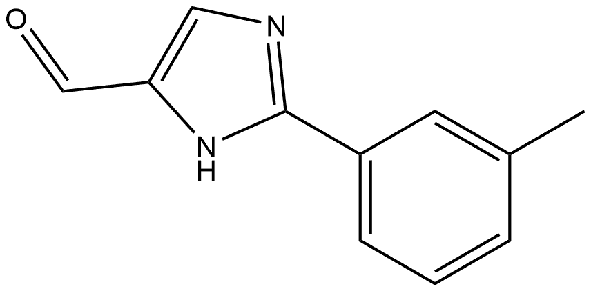 2-(间甲苯基)-1H-咪唑-5-甲醛,944903-82-6,结构式