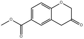 Methyl 3-oxochroman-6-carboxylate 化学構造式