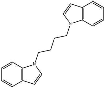 1H-Indole, 1,1'-(1,4-butanediyl)bis- Structure