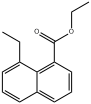 Ethyl 8-ethyl-1-naphthalenecarboxylate 化学構造式