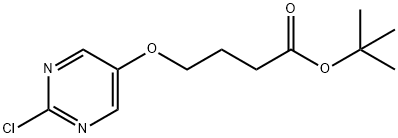 Butanoic acid, 4-[(2-chloro-5-pyrimidinyl)oxy]-, 1,1-dimethylethyl ester Structure