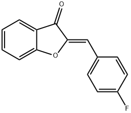 3(2H)-Benzofuranone, 2-[(4-fluorophenyl)methylene]-, (2Z)-,945830-62-6,结构式