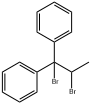 Benzene, 1,1'-(1,2-dibromopropylidene)bis- Structure