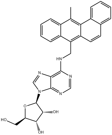 Adenosine, N-[(12-methylbenz[a]anthracen-7-yl)methyl]- (9CI) Structure