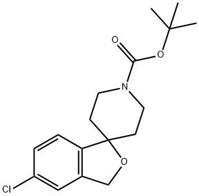 tert-Butyl 5-chloro-3H-spiro[isobenzofuran-1,4''-piperidine]-1''-carboxylate 结构式