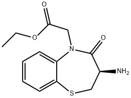 1,5-Benzothiazepine-5(2H)-acetic acid, 3-amino-3,4-dihydro-4-oxo-, ethyl ester, (R)- (9CI)