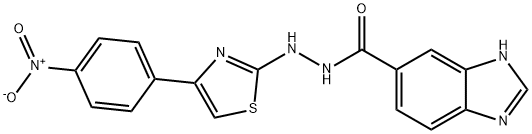 946857-84-7 1H-Benzimidazole-6-carboxylic acid, 2-[4-(4-nitrophenyl)-2-thiazolyl]hydrazide