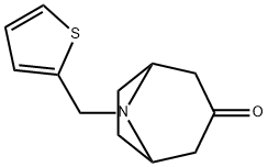 8-[(Thiophen-2-yl)methyl]-8-azabicyclo[3.2.1]octan-3-one Struktur