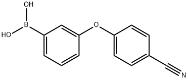 Boronic acid, B-[3-(4-cyanophenoxy)phenyl]-,947162-06-3,结构式