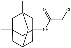 Acetamide, 2-chloro-N-(3,5-dimethyltricyclo[3.3.1.13,7]dec-1-yl)- 化学構造式