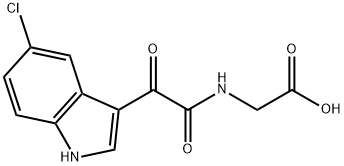 2-(2-(5-Chloro-1H-indol-3-yl)-2-oxoacetamido)acetic acid Struktur