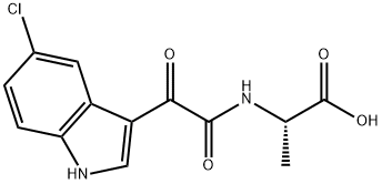 (S)-2-(2-(5-Chloro-1H-indol-3-yl)-2-oxoacetamido)propanoic acid Structure