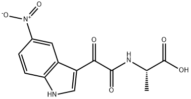 (S)-2-(2-(5-Nitro-1H-indol-3-yl)-2-oxoacetamido)propanoic acid Structure