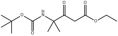 4-(乙氧基羰基)-2-甲基-3-氧代丁烷-2-基氨基甲酸叔丁酯 结构式