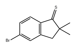 1H-Indene-1-thione, 5-bromo-2,3-dihydro-2,2-dimethyl- Structure