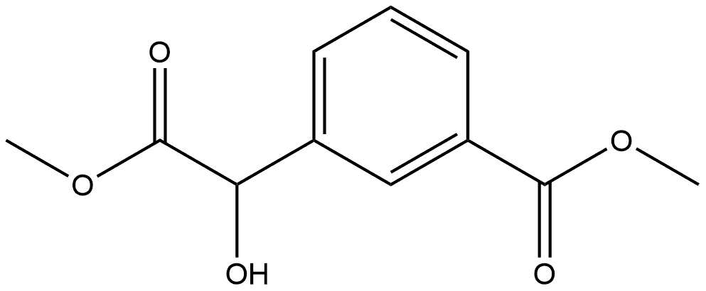 methyl 3-(1-hydroxy-2-methoxy-2-oxoethyl)benzoate Structure