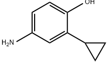 4-氨基-2-环丙基苯酚 结构式