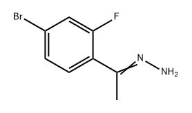 Ethanone, 1-(4-bromo-2-fluorophenyl)-, hydrazone