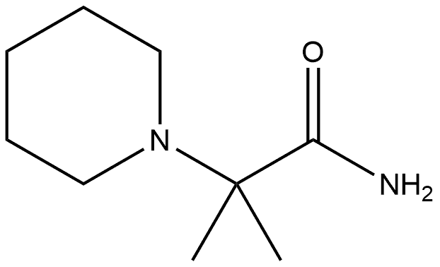 1-Piperidineacetamide, α,α-dimethyl- 结构式