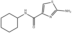 4-Thiazolecarboxamide, 2-amino-N-cyclohexyl- Struktur