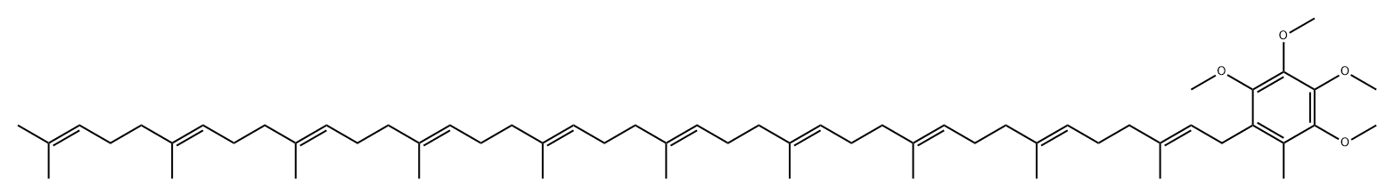 Benzene, 1-[(2E,6E,10E,14E,18E,22E,26E,30E,34E)-3,7,11,15,19,23,27,31,35,39-decamethyl-2,6,10,14,18,22,26,30,34,38-tetracontadecaen-1-yl]-2,3,4,5-tetramethoxy-6-methyl-