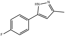 5-(4-FLUOROPHENYL)-3-METHYL-1H-PYRAZOLE 结构式