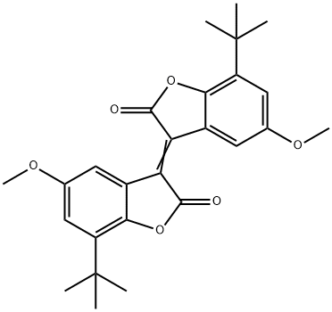 2(3H)-Benzofuranone, 7-(1,1-dimethylethyl)-3-[7-(1,1-dimethylethyl)-5-methoxy-2-oxo-3(2H)-benzofuranylidene]-5-methoxy-|