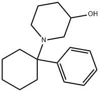 3-Piperidinol, 1-(1-phenylcyclohexyl)- Struktur