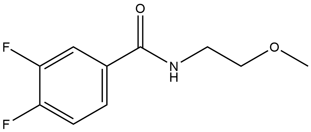 3,4-Difluoro-N-(2-methoxyethyl)benzamide Structure