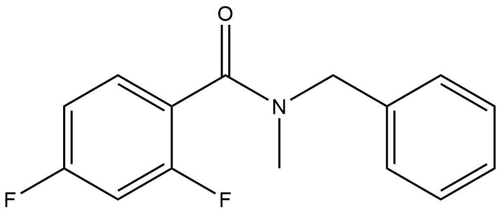2,4-Difluoro-N-methyl-N-(phenylmethyl)benzamide 结构式