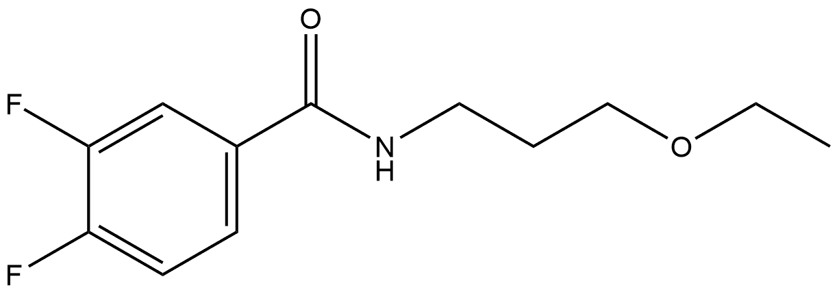 N-(3-Ethoxypropyl)-3,4-difluorobenzamide,948778-49-2,结构式