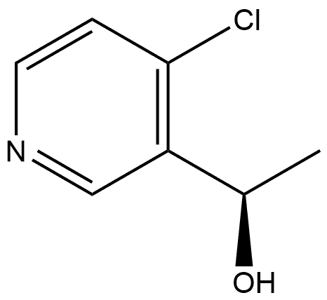 3-Pyridinemethanol, 4-chloro-α-methyl-, (αR)- 化学構造式