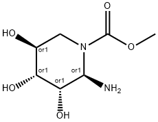 alpha-Lyxopyranosylamine, 5-deoxy-5-[(methoxycarbonyl)amino]- (9CI) Structure
