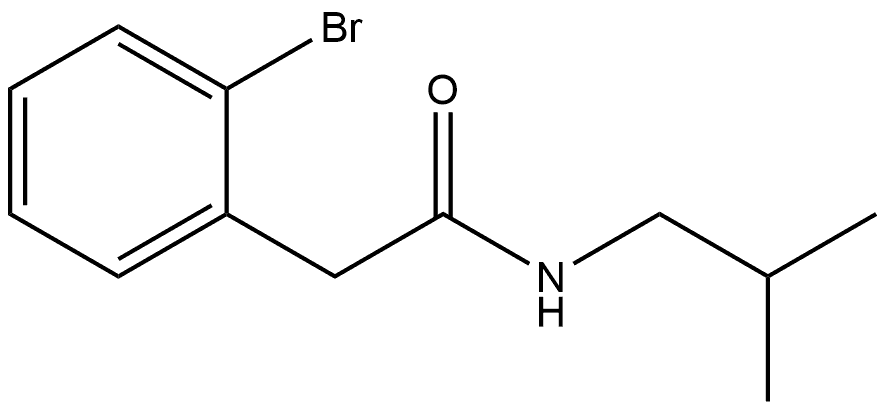 2-Bromo-N-(2-methylpropyl)benzeneacetamide Structure