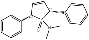 1H-Phosphol-1-amine, 2,5-dihydro-N,N-dimethyl-2,5-diphenyl-, 1-oxide, (2R,5S)-rel-