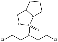 1H,3H-Pyrrolo[1,2-c][1,3,2]oxazaphosphol-1-amine, N,N-bis(2-chloroethyl)tetrahydro-, 1-oxide 结构式