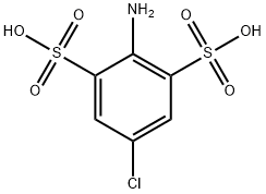 1,3-Benzenedisulfonic acid, 2-amino-5-chloro- 化学構造式