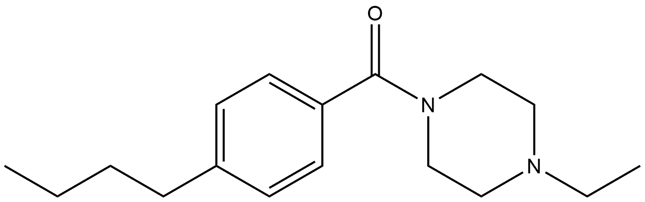 (4-Butylphenyl)(4-ethyl-1-piperazinyl)methanone Structure