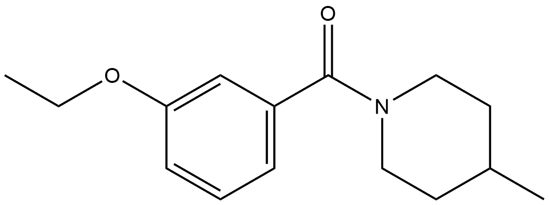 (3-Ethoxyphenyl)(4-methyl-1-piperidinyl)methanone Struktur