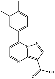 Pyrazolo[1,5-a]pyrimidine-3-carboxylic acid, 7-(3,4-dimethylphenyl)-,950273-80-0,结构式