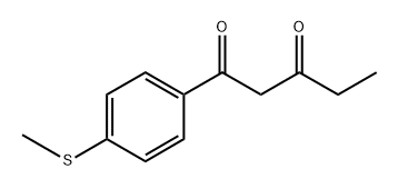 1-(4-(甲硫基)苯基)戊烷-1,3-二酮 结构式
