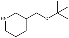 Piperidine, 3-[(1,1-dimethylethoxy)methyl]- Struktur