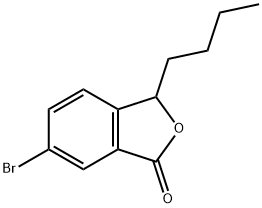 1(3H)-Isobenzofuranone, 6-bromo-3-butyl- Struktur