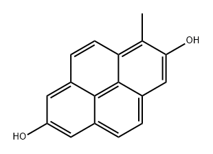 2,7-Pyrenediol, 1-methyl- Structure