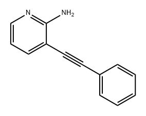 2-Pyridinamine, 3-(2-phenylethynyl)- Structure