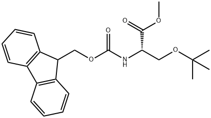methyl (2S)-3-(tert-butoxy)-2-{[(9H-fluoren-9-ylmethoxy)carbonyl]amino}propanoate Structure