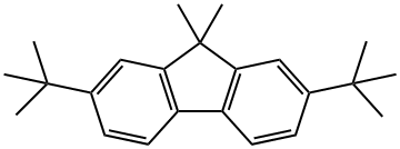 9H-Fluorene, 2,7-bis(1,1-dimethylethyl)-9,9-dimethyl- Structure